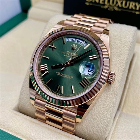 rolex 228235 green dial|Rolex day date reference 228235.